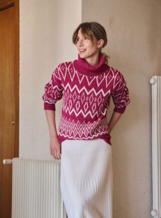 Pull col roulé laine mérinos Émilie par la marque MAISON SOLFIN MAISON SOLFIN - Pull col roulé laine mérinos Émilie