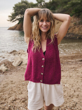 Gilet sans manche Estelle par la marque MAISON SOLFIN MAISON SOLFIN - Gilet sans manche Estelle