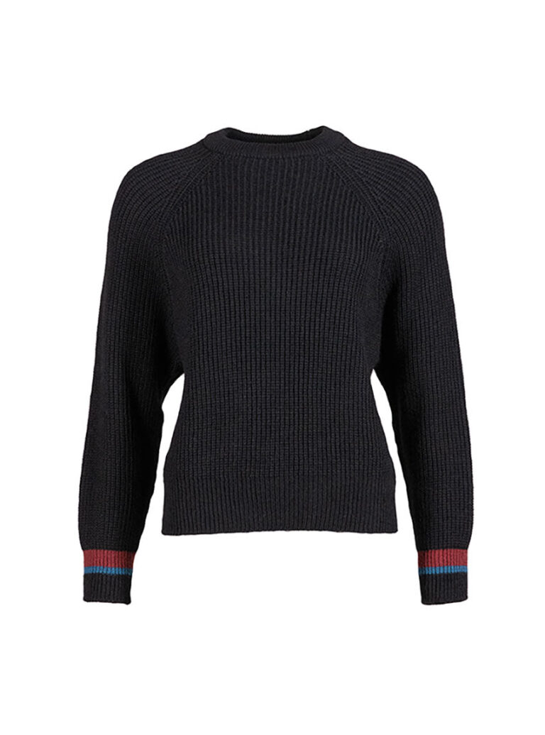 LAFRANÇAISE Mailles in France - Pull maille perlée mohair noir Elsa – L