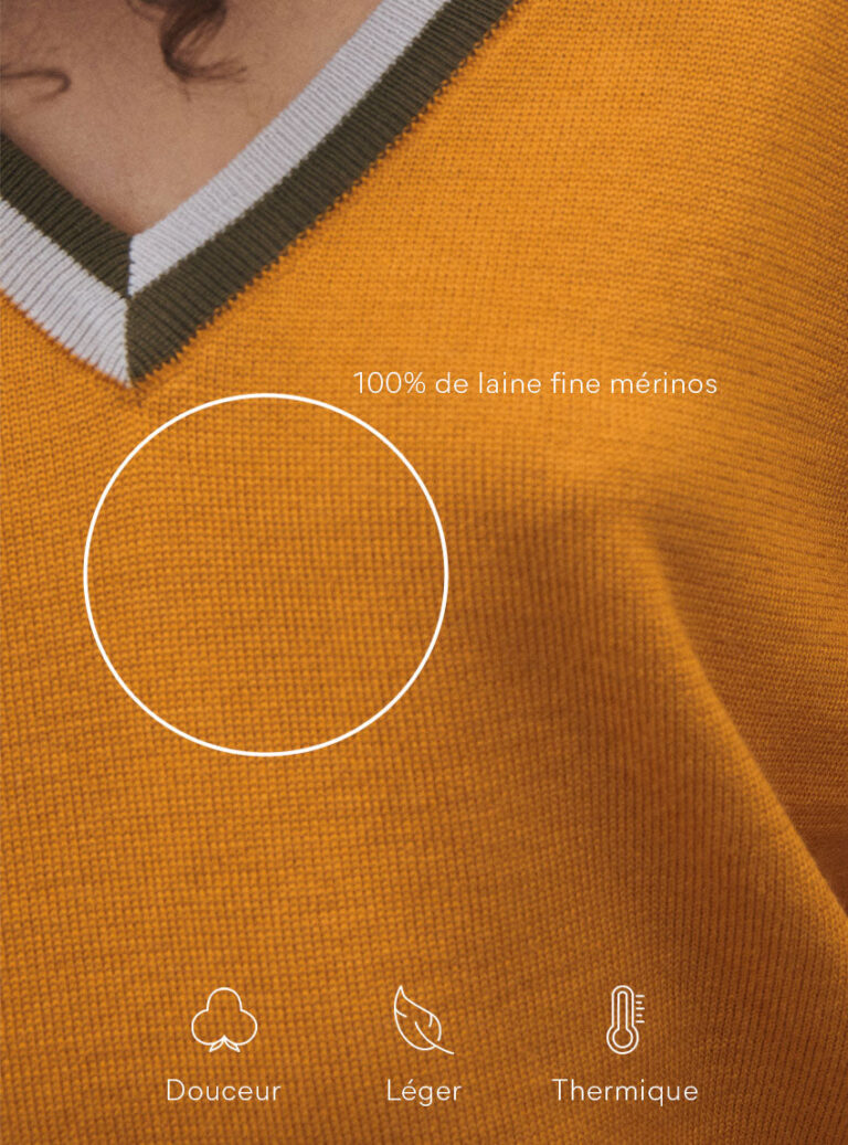 LAFRANÇAISE Mailles in France - Pull col V Elyssa – L