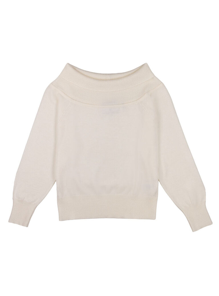 LAFRANÇAISE Mailles in France - Pull col bateau blanc Fanny – L