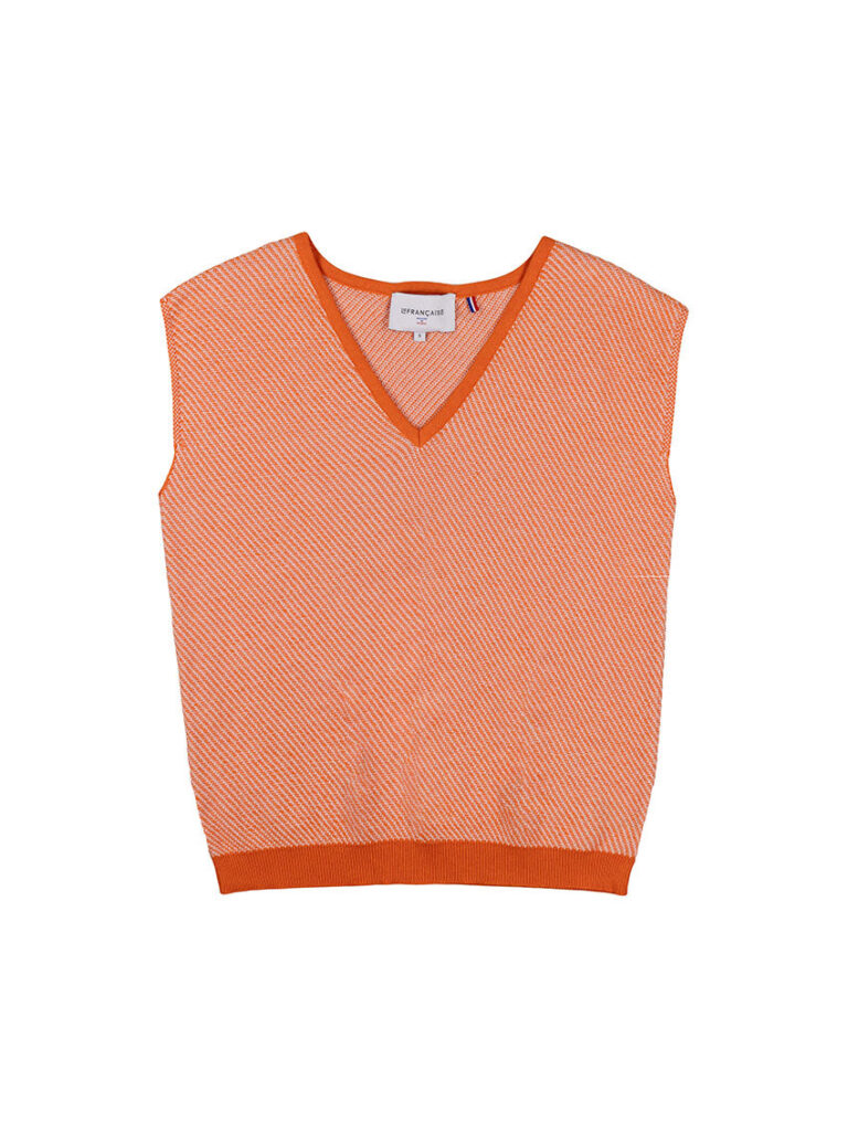 LAFRANÇAISE Mailles in France - Pull manches courtes col V Floriane – S