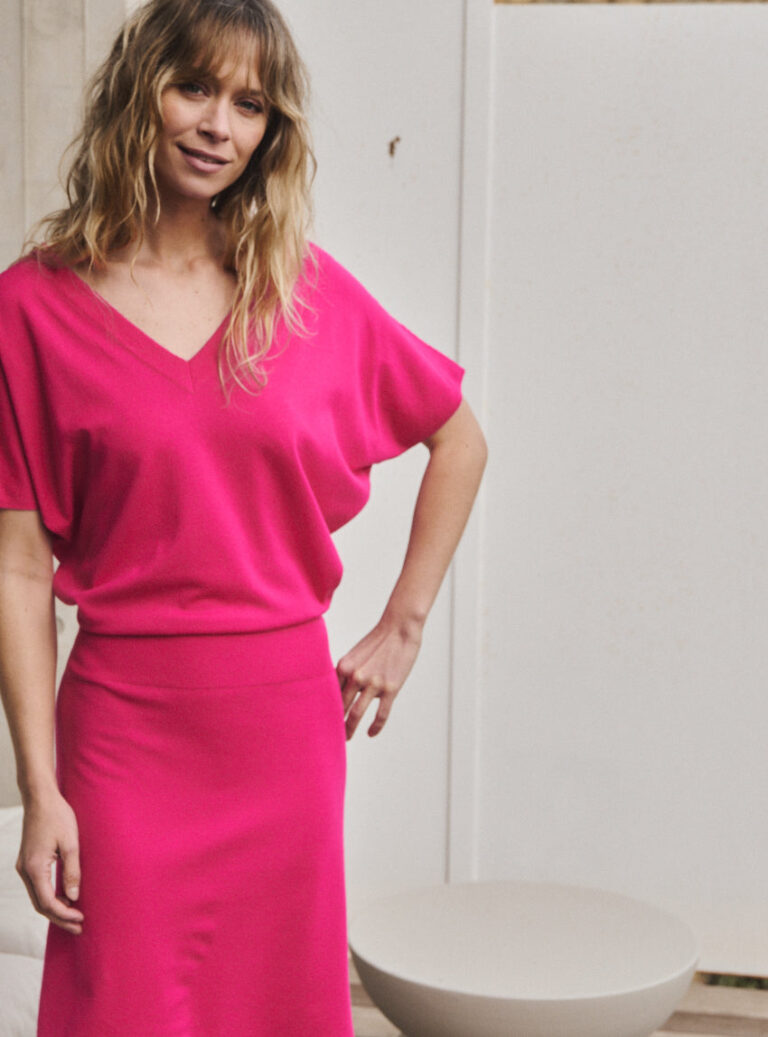 LAFRANÇAISE Mailles in France - Robe fluide courte Farah – L