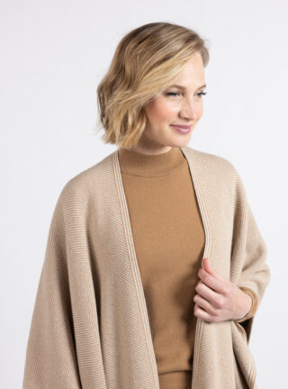 MAISON SOLFIN - Etole femme en laine beige