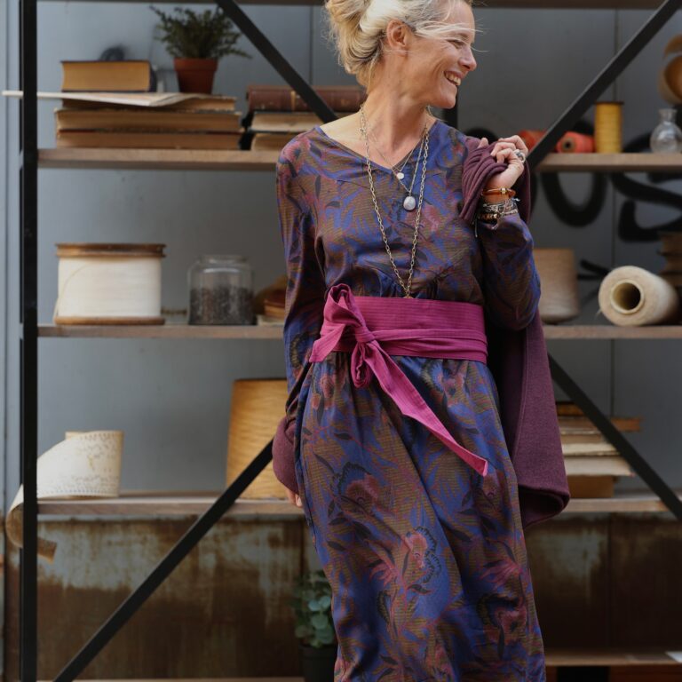 Quintessence - Robe Edmée — Viscose Brume d'Écosse – XXL