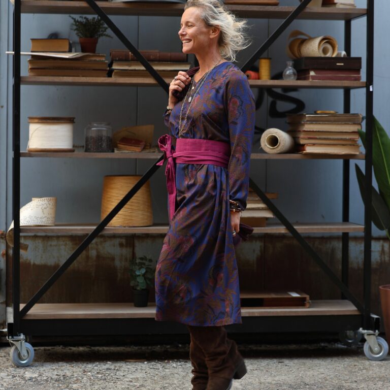 Quintessence - Robe Edmée — Viscose Brume d'Écosse – XXL