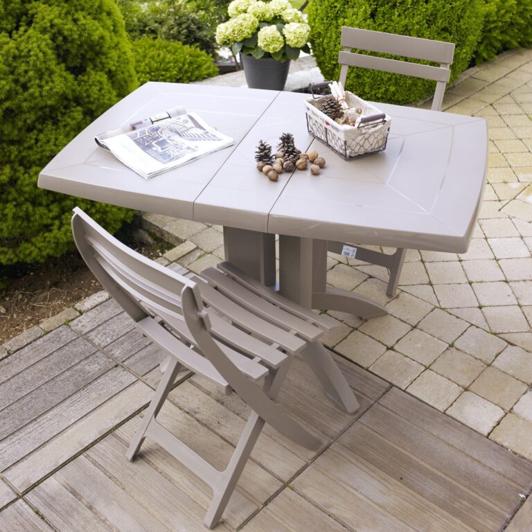 Grosfillex B2C - Tables de jardin Vega 118 x 77 cm – Green forest