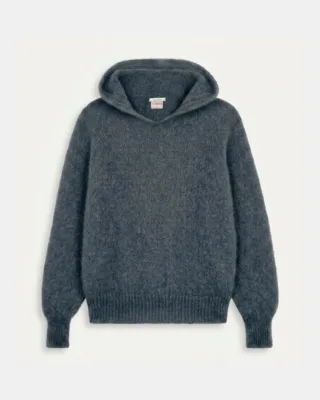 Pull Capuche Anouch – Anthracite par la marque Tricots Jean Marc Tricots Jean Marc - Pull Capuche Anouch – Anthracite
