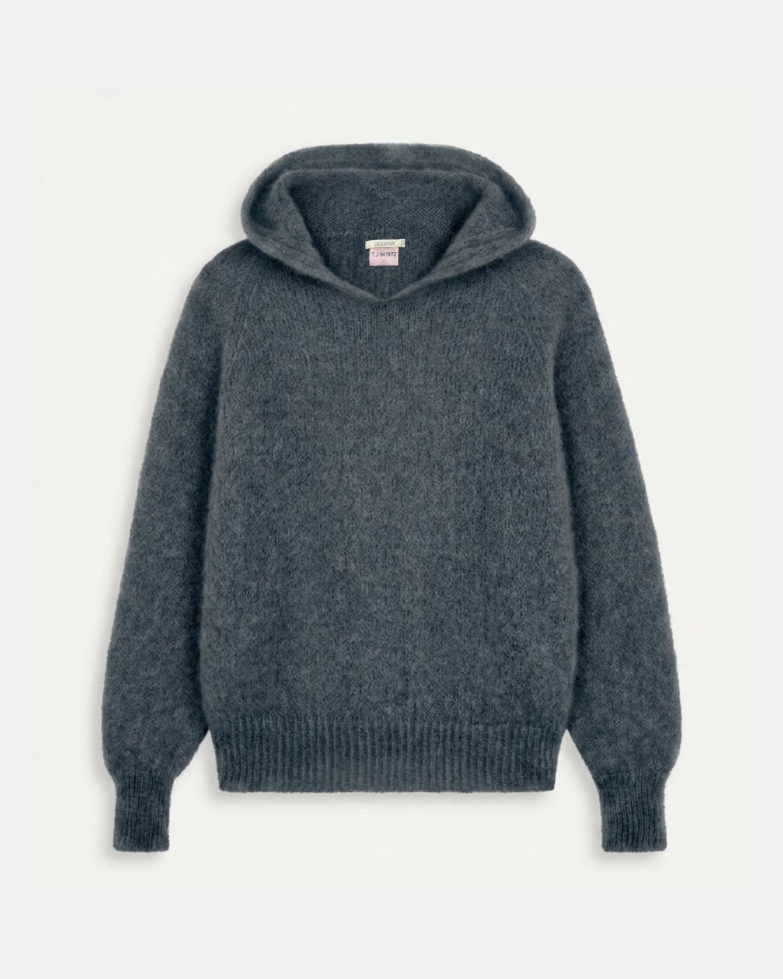 ANOUCH PULL CAPUCHE ANTHRACITE FRONT Tricots Jean Marc - Pull Capuche Anouch - Anthracite – L