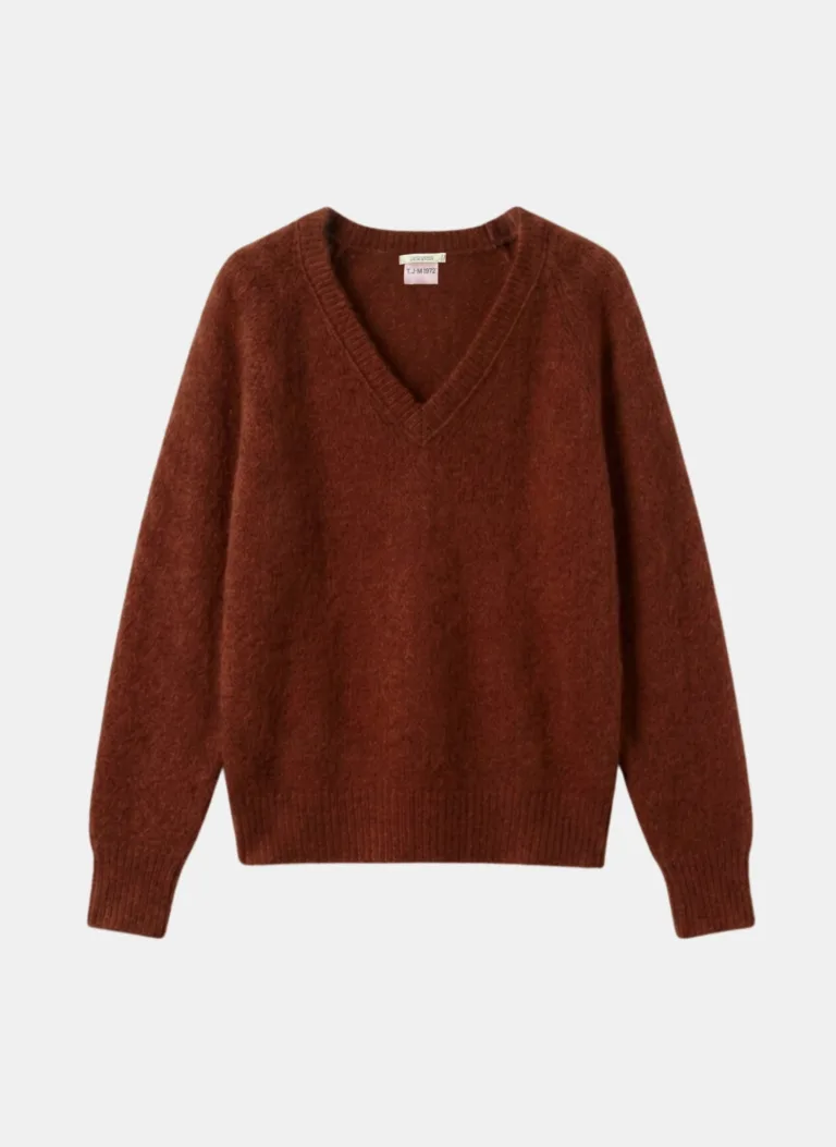 Tricots Jean Marc - Pull Col V Anouch - Rouille – L