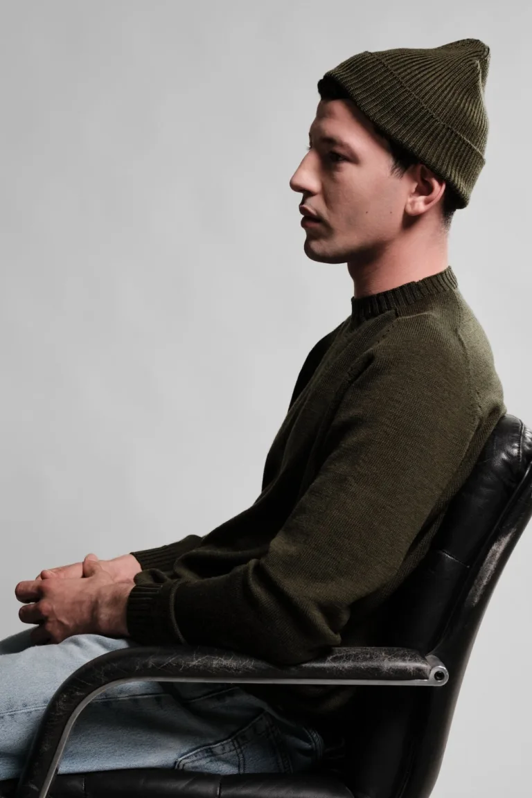 Nitto Knitwear - Bonnet Ara - Kaki – Taille unique