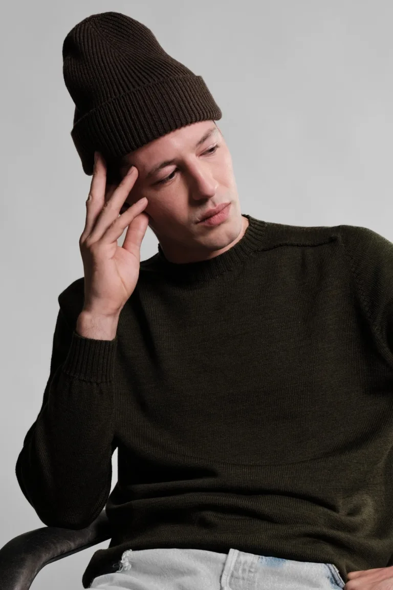 Nitto Knitwear - Bonnet Ara - Marron – Taille unique