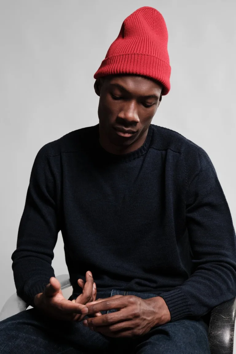 Nitto Knitwear - Bonnet Ara - Rouge Cousteau – Taille unique