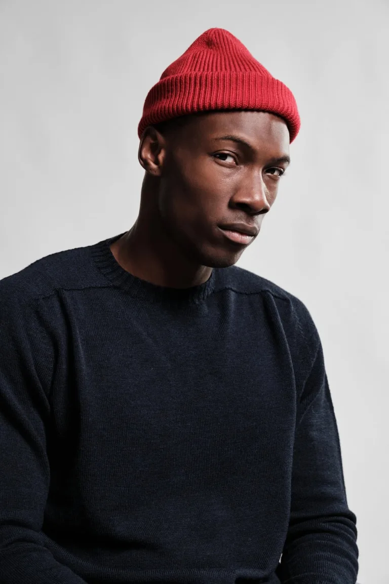 Nitto Knitwear - Bonnet Ara - Rouge Cousteau – Taille unique
