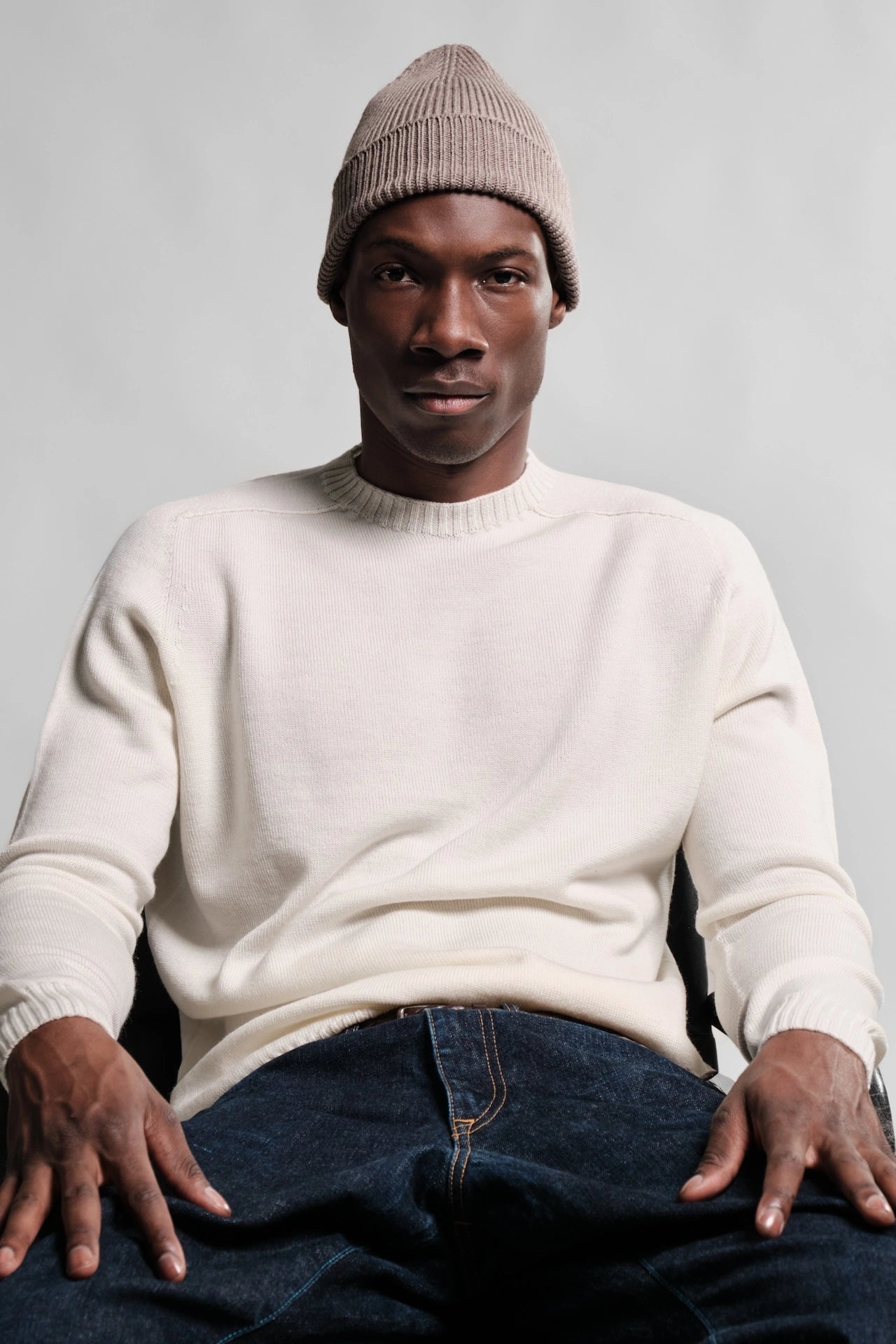 ARA BONNET TAUPE 1 Nitto Knitwear - Bonnet Ara - Taupe – Taille unique