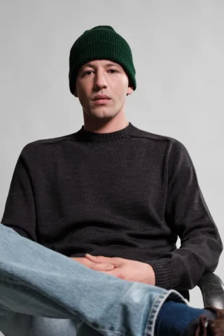 Nitto Knitwear - Bonnet Ara – Vert Bouteille