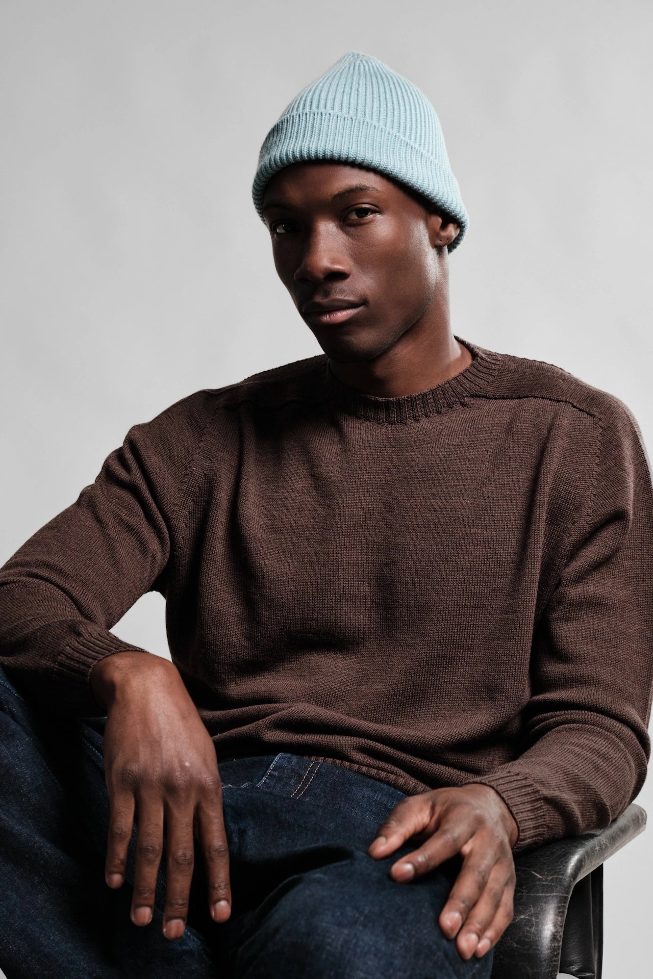 ARA BONNET VERT DEAU 1 Nitto Knitwear - Bonnet Ara - Vert d'eau – Taille unique