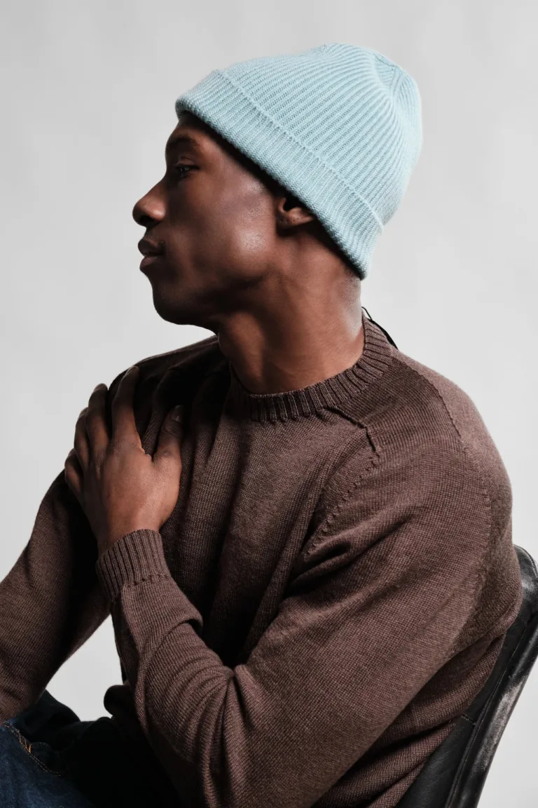 Nitto Knitwear - Bonnet Ara - Vert d'eau – Taille unique