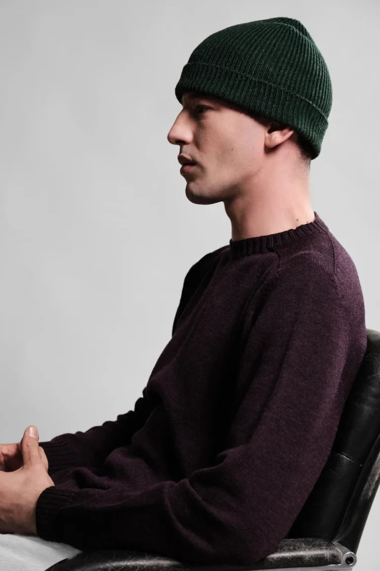 Nitto Knitwear - Bonnet Ara - Vert Forêt – Taille unique