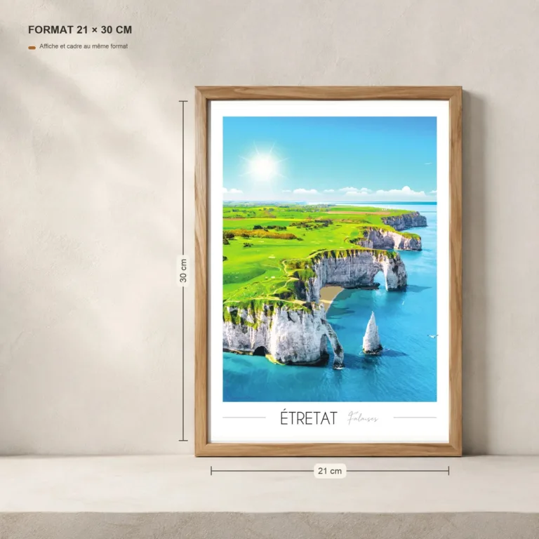 Foliove - Affiche Étretat – 100x140 cm (B0)