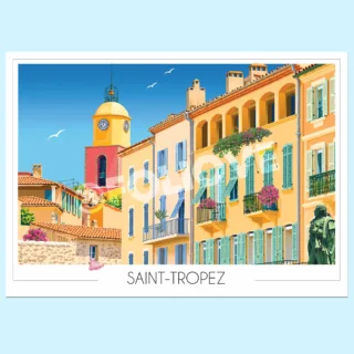 Foliove - Affiche Saint-Tropez