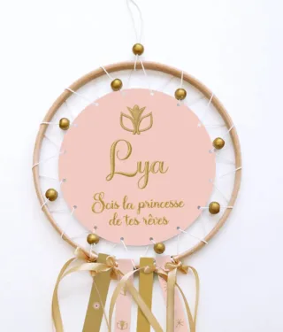Capteur de rêves d’une princesse par la marque L’Atelier BABY’SPHERE L’Atelier BABY’SPHERE - Capteur de rêves d’une princesse