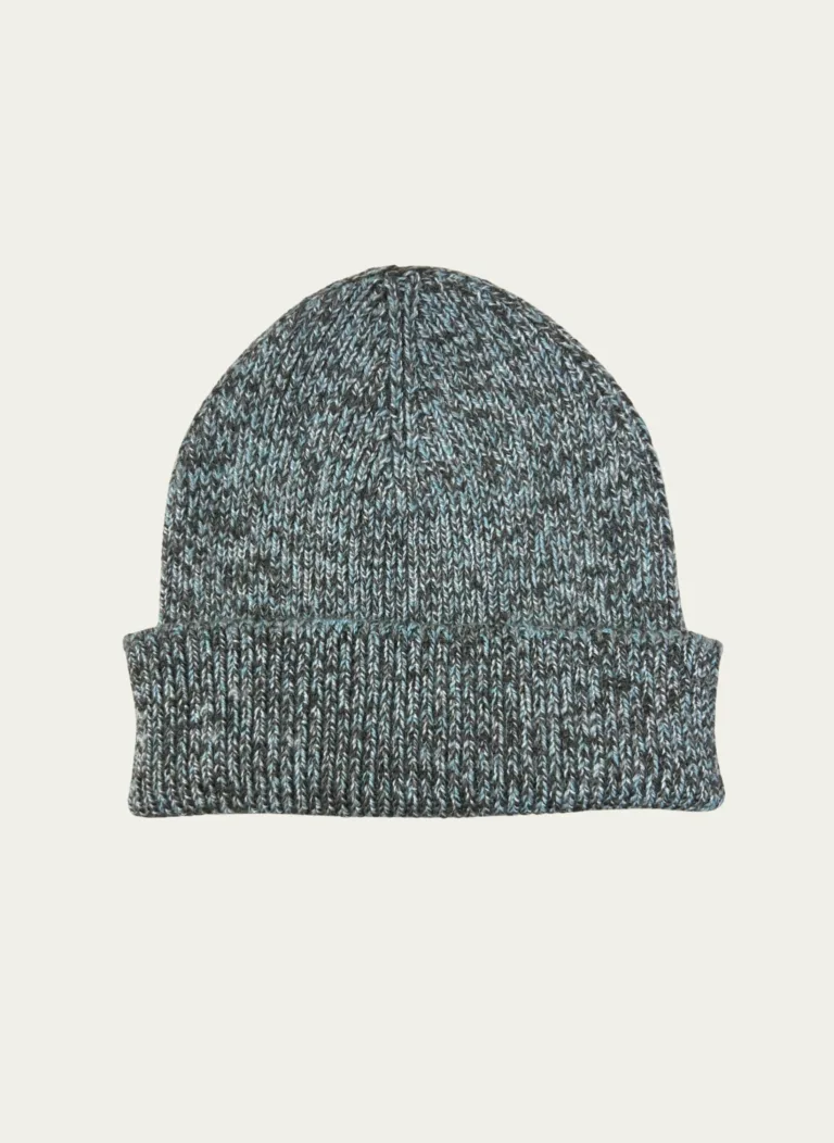 Nitto Knitwear - Bonnet Ara Chiné - Taupe / Vert d'eau – Taille unique