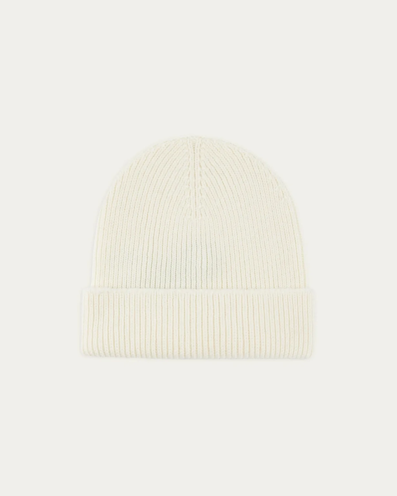 BONNET LAINE MERINOS ECRU ENZA FRONT Tricots Jean Marc - Bonnet Enza - Écru – Taille Unique