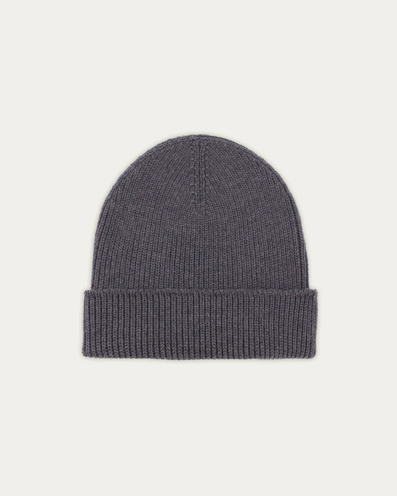 BONNET LAINE MERINOS GRIS CHINE ENZA FRONT Tricots Jean Marc - Bonnet Enza - Gris chiné – Taille Unique