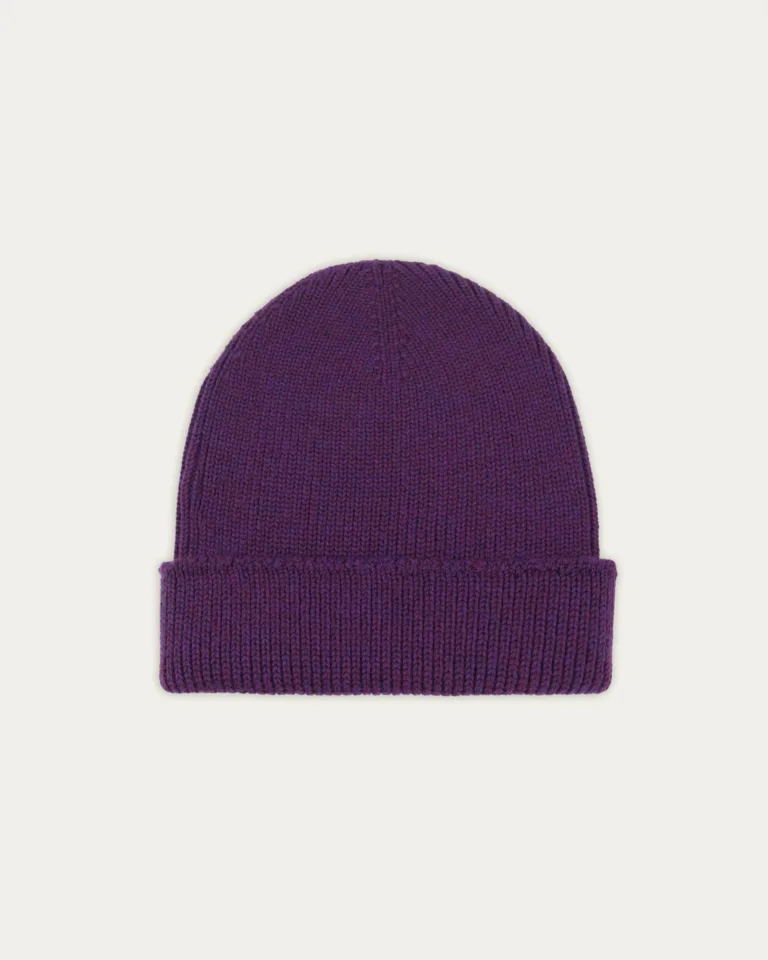 Nitto Knitwear - Bonnet Ara - Lie de vin – Taille unique