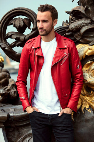 Blouson biker N1 par la marque Atelier Bertrand Atelier Bertrand - Blouson biker N1