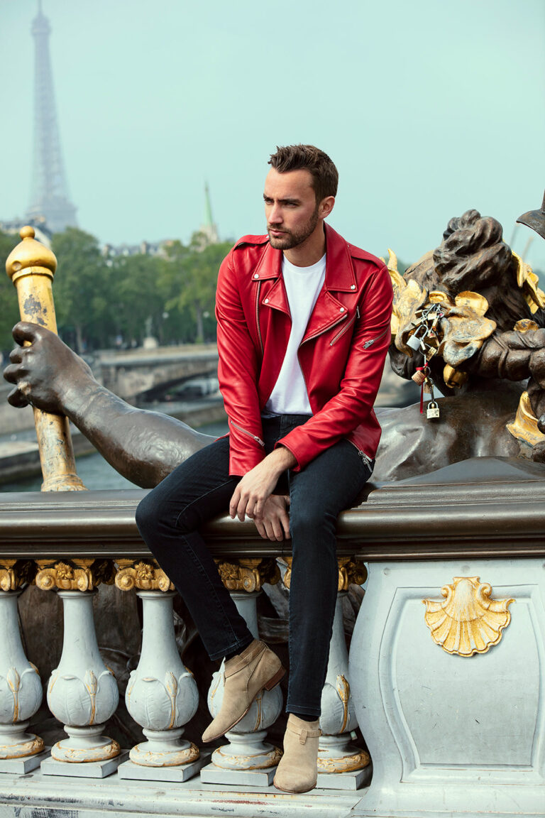 Atelier Bertrand - Blouson biker N1 – 46 / Veau velours - Vert militaire