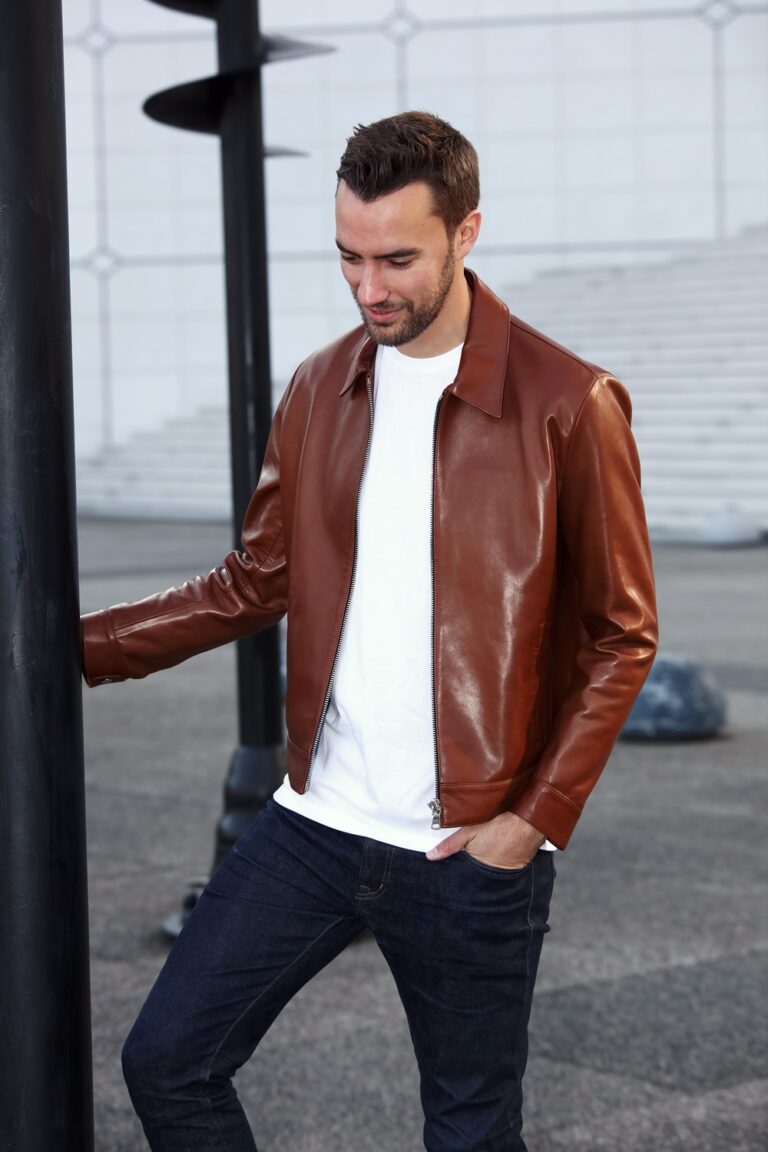Atelier Bertrand - Blouson Col Chemise – 46 / Cerf - Bleu marine