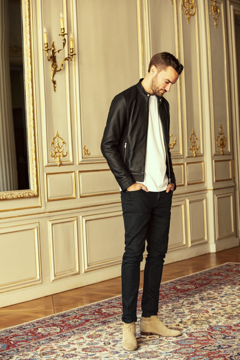 Atelier Bertrand - Blouson Minimaliste – 46 / Cerf - Bleu marine