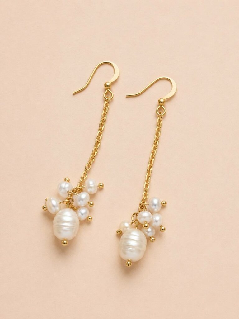 Maison Mallow - Boucles d'oreilles Amicie - perles d'eau douce