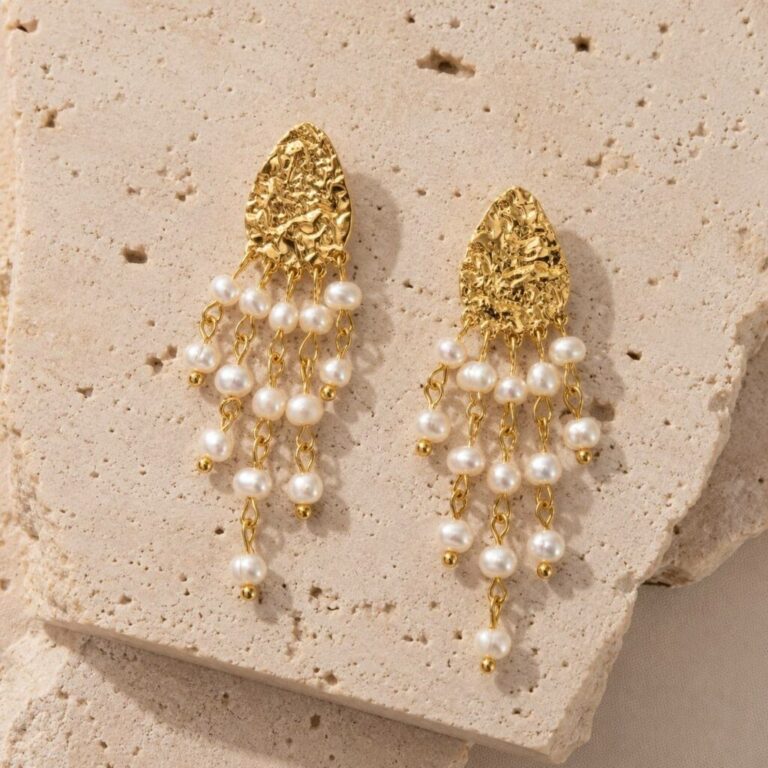 Maison Mallow - Boucles d'oreilles Médusa - perles d'eau douce