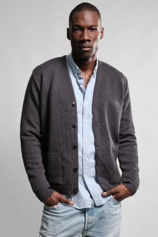 Nitto Knitwear - Youri Cardigan – Anthracite
