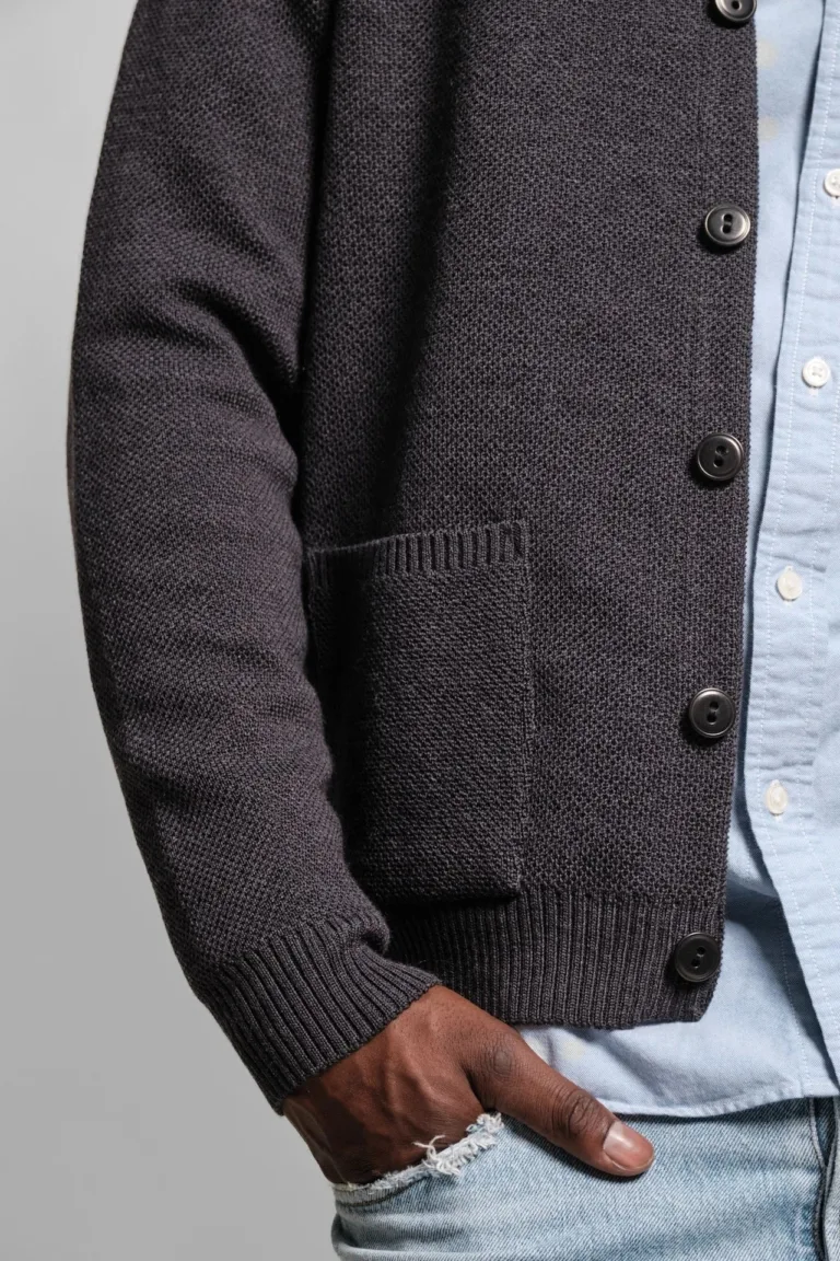 Nitto Knitwear - Youri Cardigan - Anthracite – XXL