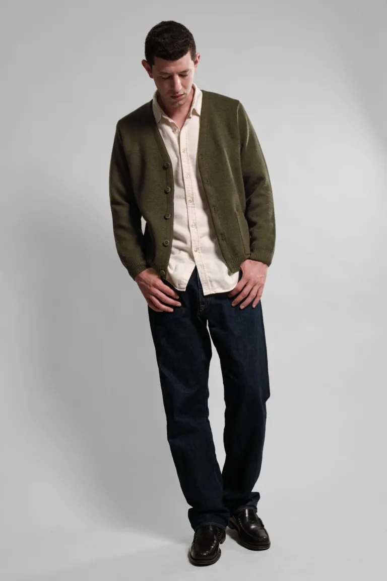 Nitto Knitwear - Cardigan Youri - Kaki – XXL