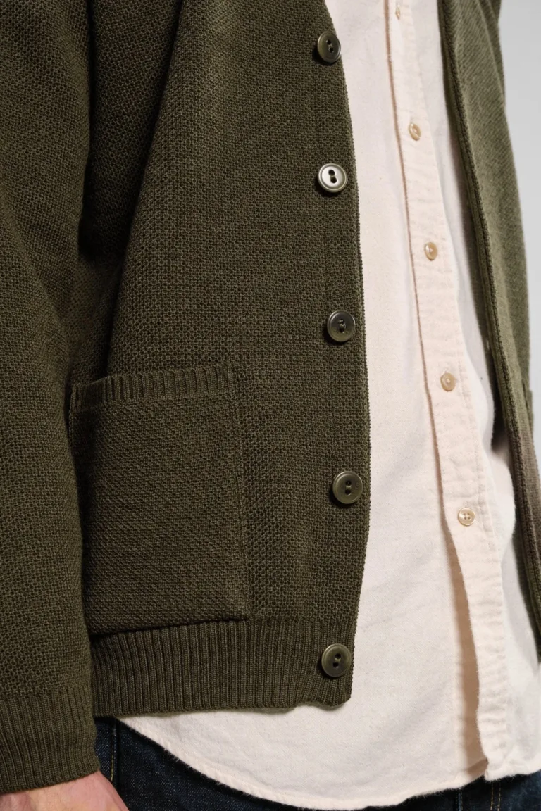 Nitto Knitwear - Cardigan Youri - Kaki – XXL