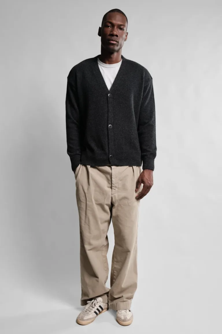 Nitto Knitwear - Cardigan Armen - Charcoal – XXL