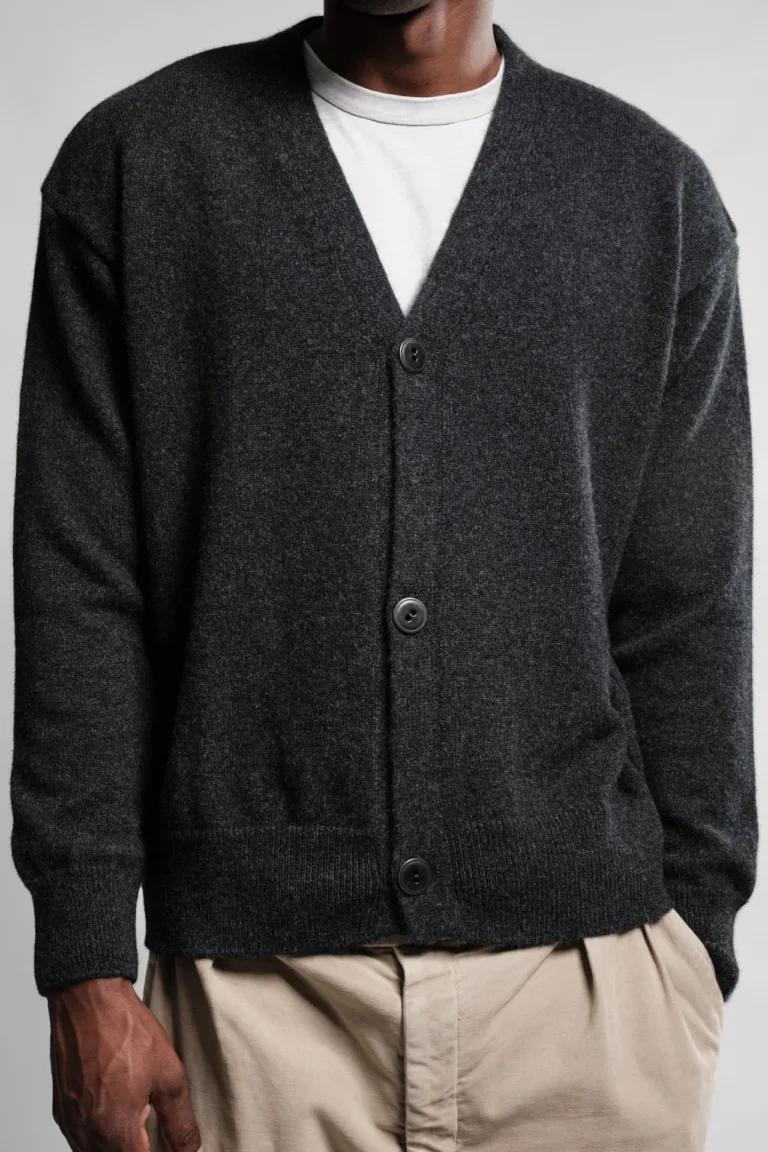 Nitto Knitwear - Cardigan Armen - Charcoal – XXL