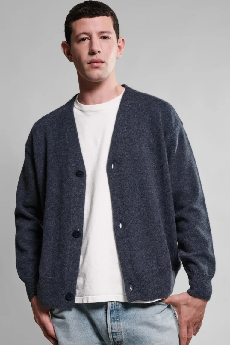 Nitto Knitwear - Cardigan Armen - Navy Mix – XXL