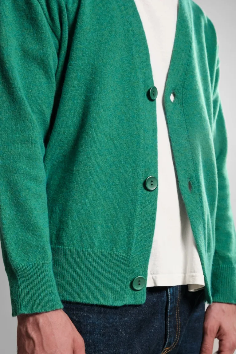 Nitto Knitwear - Cardigan Armen - Vert Chive – L