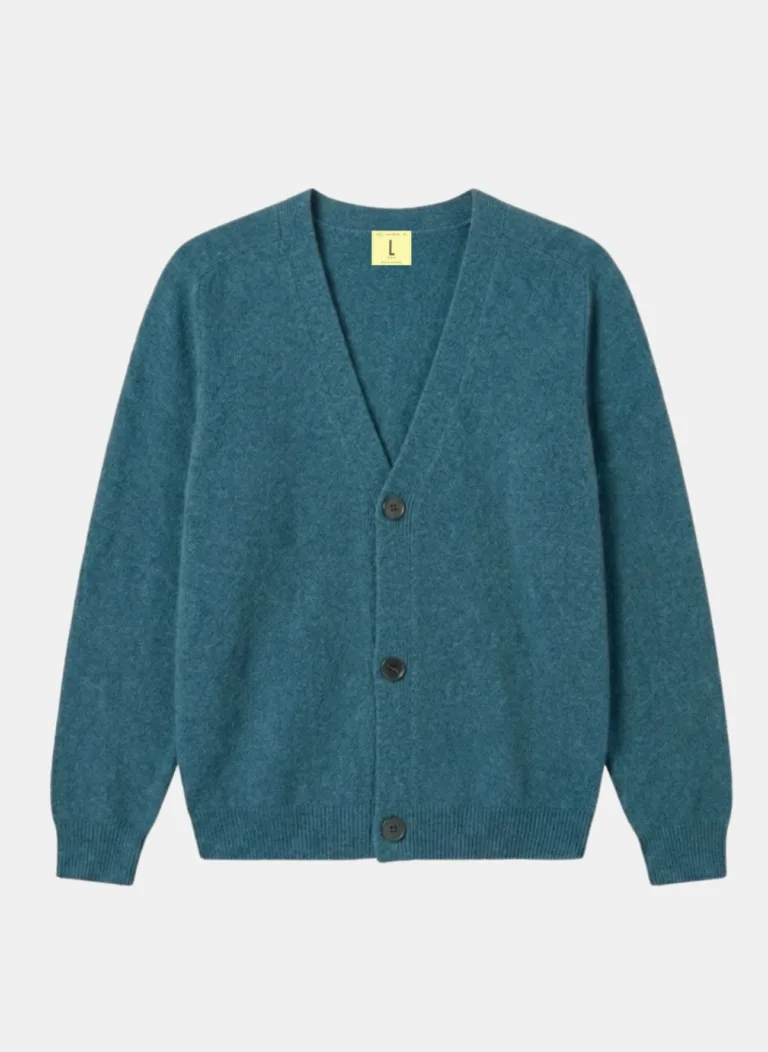Nitto Knitwear - Cardigan Armen - Bleu Shrub – XXL
