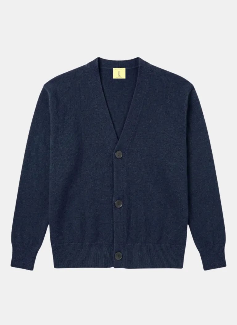 Nitto Knitwear - Cardigan Armen - Navy Mix – XXL