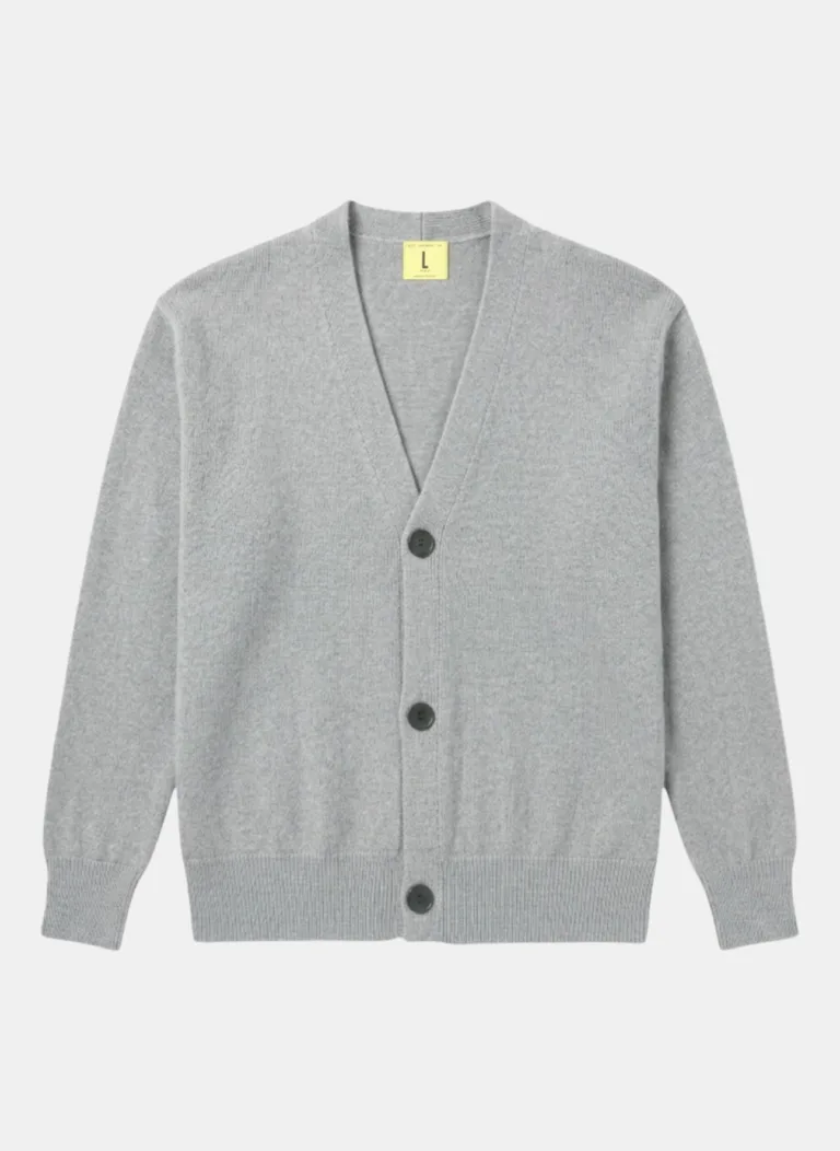 Nitto Knitwear - Cardigan Armen - Silver – XXL