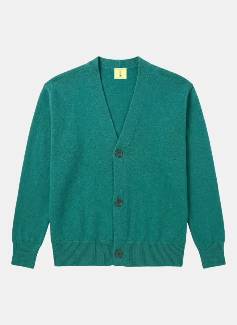 Nitto Knitwear - Cardigan Armen - Vert Chive – L