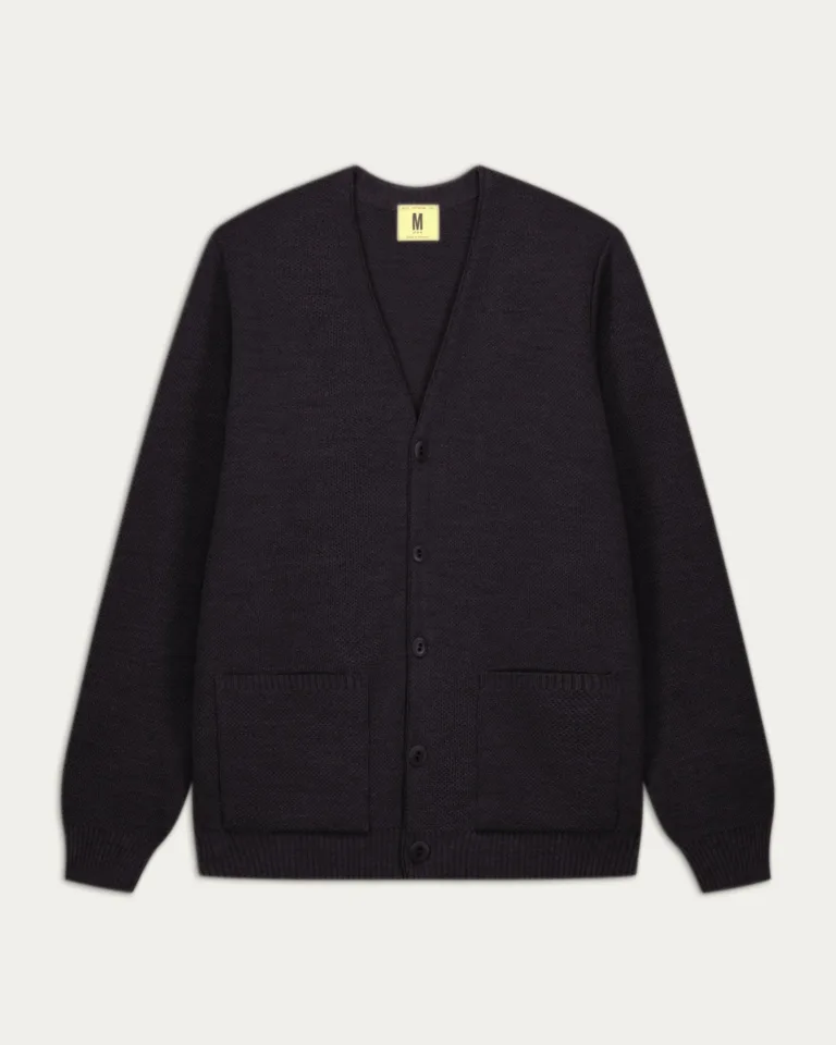 Nitto Knitwear - Youri Cardigan - Anthracite – XXL