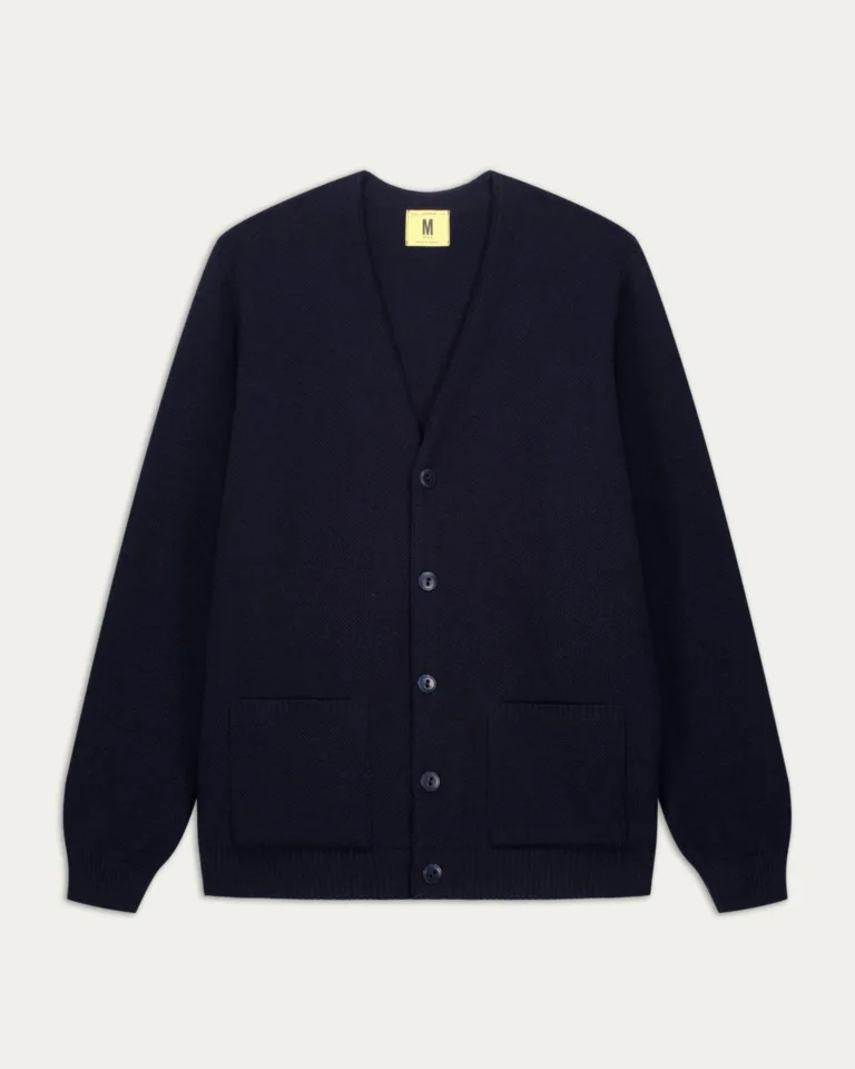 Nitto Knitwear - Cardigan Youri - Marine – XXL